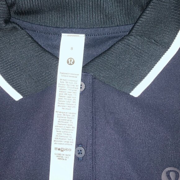 Lululemon NWOT Tennis Dress 8. True Navy/White - Picture 5 of 15